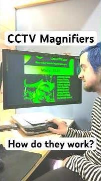 What are CCTV magnifiers and how do they work? #blind #lowvision #accessibility
