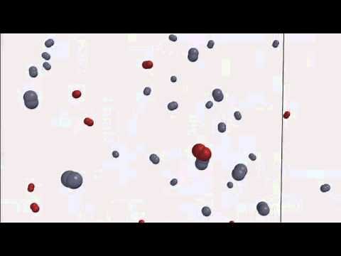 Air: Molecules with mostly just van der Waals forces acting between them.