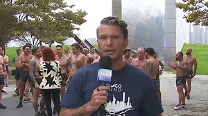 Pete Hegseth joins Navy SEALS for swim across the Hudson River