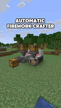 Automatic Firework Crafter In Minecraft! #minecraft #survival #minecraftfarms