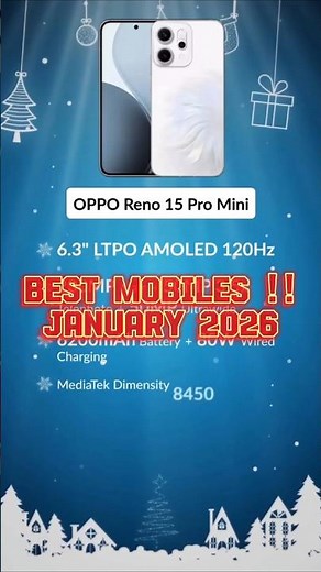 Upcoming Mobiles in January 2026 !!