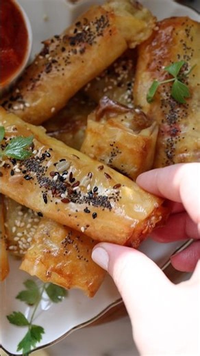 Pachetele crocante cu branza si legume -Reteta in descriere