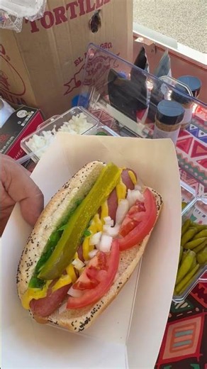How to make a Chicago style hot dog