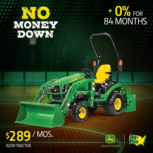 165 reactions · 6 comments | The best equipment for your land is now even lighter on your wallet. Deliver PRO performance with NO MONEY DOWN and 0% financing for 84 months on select compact tractors at Ag-Pro! | Ag-Pro | Facebook