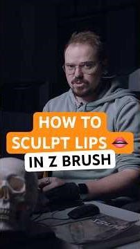 How to sculpt lips in ZBrush 👄. #escapestudios #zbrush #zbrushsculpt #sculpting