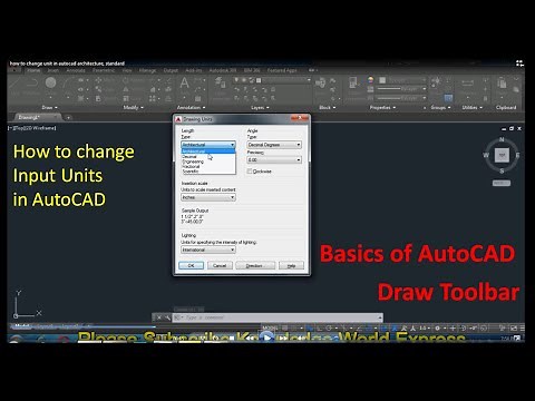 How to change unit in autocad architecture, standard, decimal unit etc.