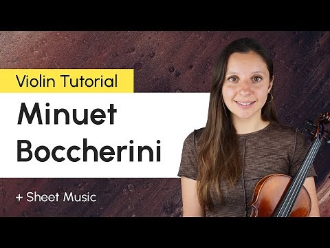 Minuet Boccherini Violin Lesson | Sheet Music