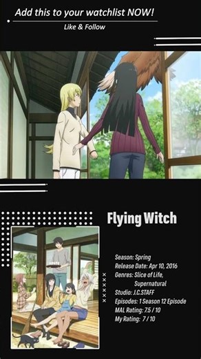 Healing Your Soul with 12 Episodes of Pure Peace. | Flying Witch