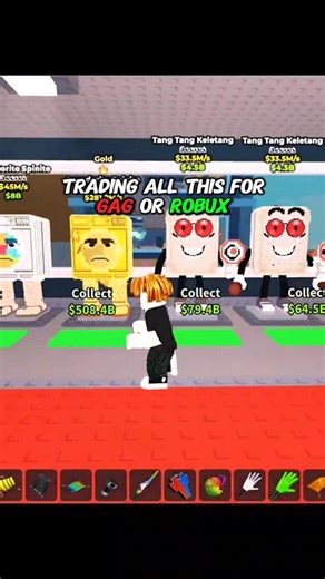 Trading My stacked base for Gag Or Robux 🤑🤯#robloxshorts #roblox #tradiing #stealabrainrot