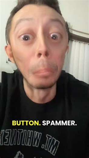 He doesn’t play the game.. Button Spammer! ❌🔊😂 #comedy #gaming #funny #shorts #new