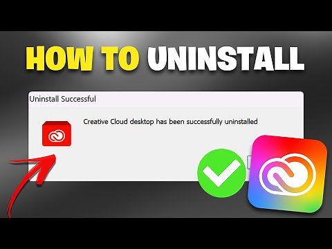 How To Completely Uninstall Adobe Creative Cloud on Windows 11-NEW 2025✅🔥