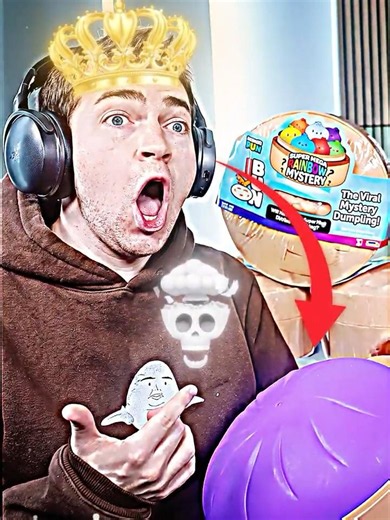 STEAK FOUND A PURPLE DUMPLING?! 😱 #mysterydumpling #unboxing #shorts