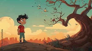 A series of animated flashbacks depicts the protagonists childhood, exploring the roots of their psychological struggles and revealing key moments that shaped their current mindset. 2d animation