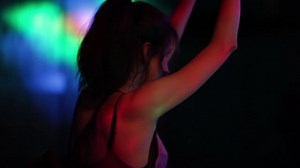 Girl, Nightclub, Dancing. Free Stock Video