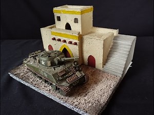 "Middle eastern house" diorama. How to make. 1/35 scale