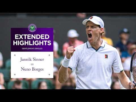 Sinner roars to the third round | Jannik Sinner v Nuno Borges | Extended Highlights | Wimbledon 2026