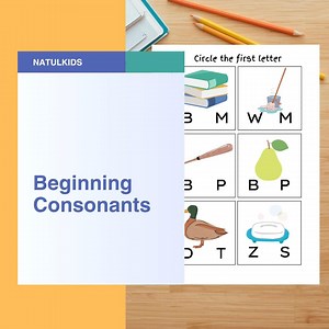 Beginning Sounds Vol1 Worksheet: Alphabet Phonics, Preschool Learning (PDF) - Etsy Australia