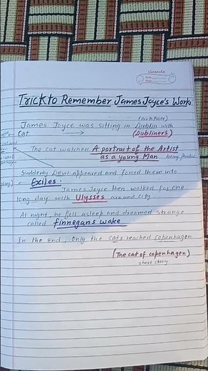 James Joyce | Works | Master Cadre English | Ugcnet English literature