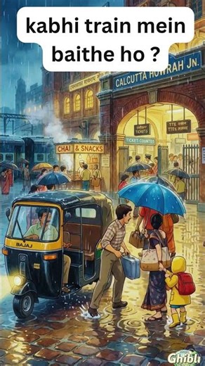 “Family Train Journey in 90s India ❤️”#90snostalgia #90s #villagelife #cozyaesthetic #studioghibli