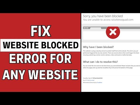 How to Fix Sorry You Have Been Blocked Error for Any Website (EASY)