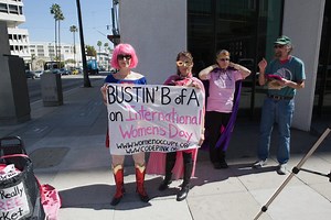 'CODEPINK' Protesters Rally in Beverly Hills Against Bank Foreclosures