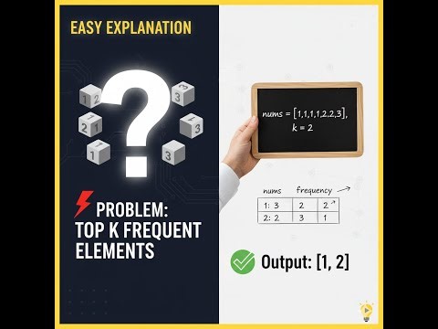 Top K Frequent Elements: Python Dictionary & Sorting Solution Explained (LeetCode / NeetCode)