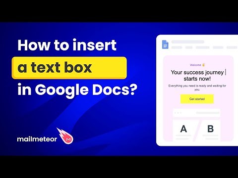 How to insert a text box in Google Docs?