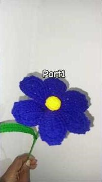 free flower pattern (part1)✨#crochet #diy #flowers #freepattern #handmade #crochetlovers