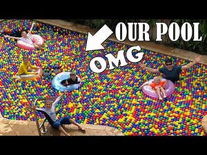 HUGE Swimming Pool Ball Pit - Videos For Kids