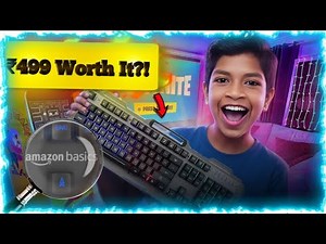 Amazon Basics RGB Gaming Keyboard Unboxing 🔥 Best Budget Keyboard Under ₹599 | Honest Review 2025