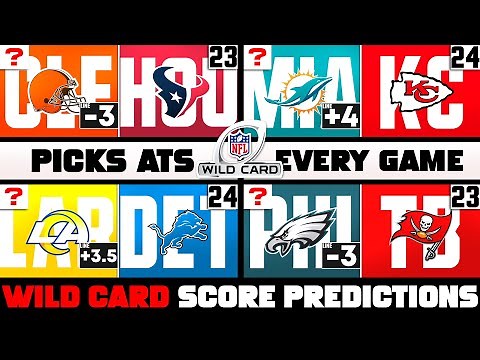 NFL Playoff Score Predictions & Picks Against The Spread 2024 (NFL Wild Card Picks))