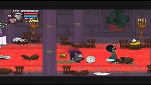 Castle Crashers — Blue Knight Stunlock on Conehead Groom (Insane Mode)