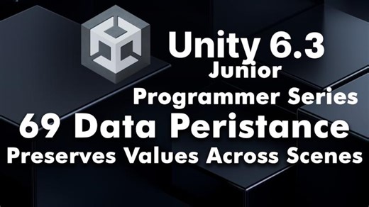 69 Unity Data Persistence Explained (DontDestroyOnLoad + Singleton) | OOP… | Dr. Sudheendra Sathvick
