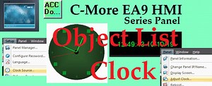 C-More EA9 HMI Series Panel Object List Clock | ACC Automation: PLC & Industrial Control Learning