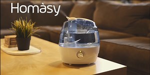 Watch Homasy 2.2L Upgraded Cool Mist Humidifier, BPA-Free on Amazon Live