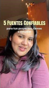 5 fuentes confiables para que puedes investigar tareas, proyectos y trabajos de la escuela!!!