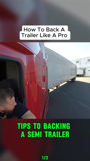How To Back A Trailer Like A Pro | Tips To Backing A Semi Trailer - Big Rig Pro #semitruck #truck #tiktok | inaevelyn64