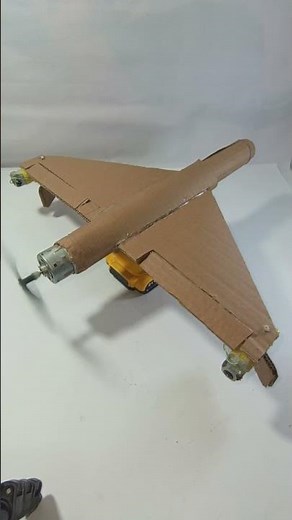 WiFi Cardboard Drone Demo 🚁 #shorts #drone #diy #tech #cardboard #cardboardproject #dcmotor #diy