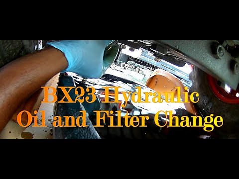 Kubota BX23s Hydraulic Filter Fluid Change