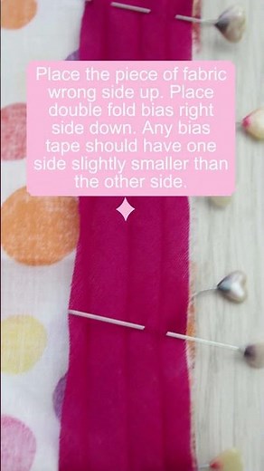 HOW TO SEW DOUBLE FOLD BIAS TAPE