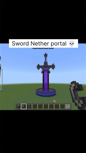 Sword Nether portal 💀#plsgoviral