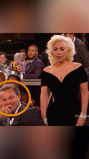 Leonardo Dicaprio reaction to Lady Gaga Bumping into him 😂
