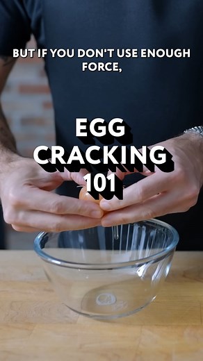 You're Cracking Eggs Wrong #food #cooking #hacks #chef #fyp | Babish Culinary Universe