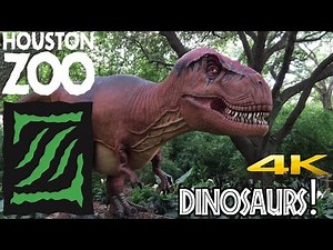 Dinosaurs at the Houston Zoo in 4K