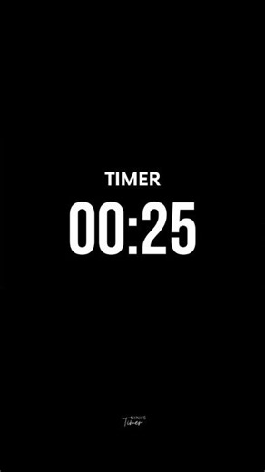 ⏱️ 25 SECONDS COUNTDOWN TIMER with Finish Alarm Sound 🔔⏰