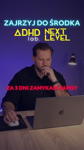 Kamil Lizurej | Produktywność x Mindset x Strategie ADHDFriendly on Instagram: "🚨 Zapisy do ADHD lab. NEXT LEVEL tylko do poniedziałku 🚨 Chcesz okiełznać swój ADHDowy mózg? 👉 Skomentuj OGARNIAM a wyślę Ci wszystkie szczegóły Zapraszam! #adhdpolska #życiezadhd #adhdudorosłych"