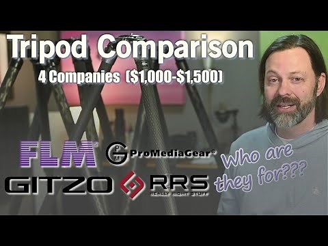 Tripod Comparison, 4 Companies ($1,000-1,500)