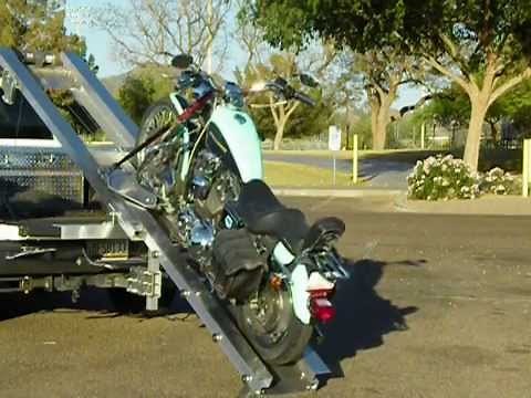 How to load a Harley into a Pickup Bed