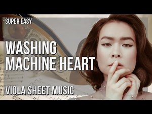 SUPER EASY Viola Sheet Music: How to play Washing Machine Heart by Mitski