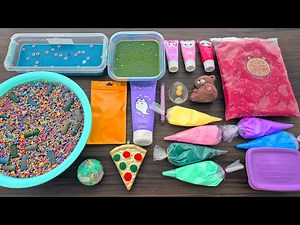 Relaxing Slime Mixing - Making Big Crunchy Satisfying Slime Smoothie